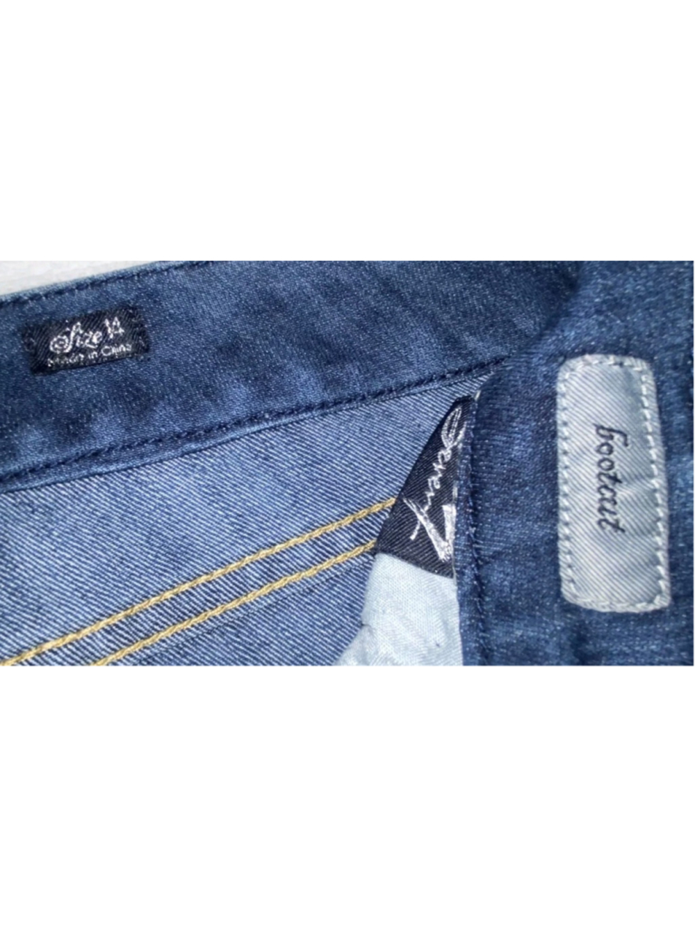 Seven7 Jeans Womens 14 Bootcut Medium Wash Stretch Denim Embroidered Pocket - Picture 5 of 9